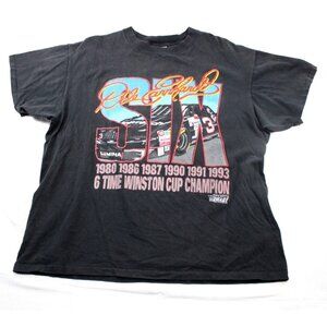 Dale Earnhardt Six-Time Winston Cup Champion T-Shirt XL Delta USA 100% Cotton Bl